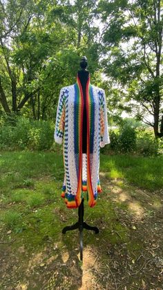 Rainbow Duster - XL COTTON Fitted White Outerwear For Festival, White Cotton Beach Outerwear, White Cotton Outerwear For The Beach, Multicolor Cotton Beach Outerwear, May 2024, May 31, Sweater Outfits, Favorite Outfit, Gender Neutral