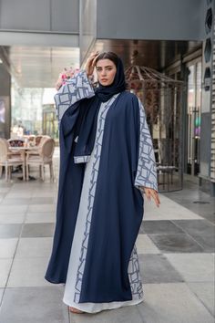 Navy Blue Abaya Navy Blue Abaya, Closed Abaya, Blue Abaya, Navy Blue