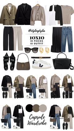 Autumn Capsule Wardrobe, Minimalist Wardrobe Capsule, Neutral Capsule Wardrobe, Mode Tips, Capsule Wardrobe Outfits, Classic Style Outfits