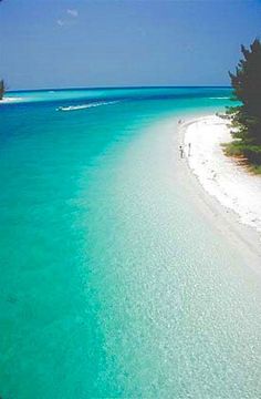 an aerial view of the beach and ocean