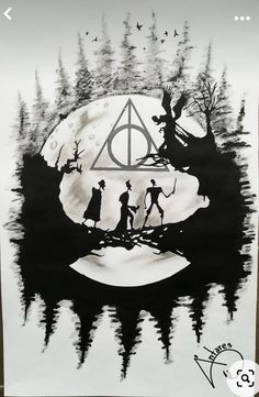 a harry potter poster hanging on the wall