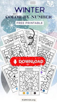 Winter color-by-number activities provide a wonderful opportunity for kids to express their creativity while developing important skills. Plus, they’re a perfect indoor activity during chilly days. 

#creativelearning #kidsactivities #freedownload #creativekids #learning #earlyeducation #finemotorskills #winter #colorbynumber