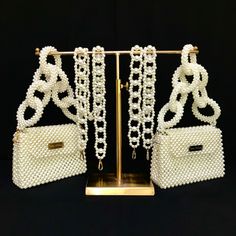 Beaded Shoulder Bag Clutch, Beaded Shoulder Evening Bag, Everyday Handheld Pearl Shoulder Bag, Pearl Beaded Shoulder Bag For Daily Use, Elegant Rectangular Bags With Beaded Chain, Everyday Pearl Beaded Shoulder Bag, Rectangular Bag With Beaded Chain For Gift, Rectangular Bags With Beaded Chain For Gift, Handheld Pearl Shoulder Bag Handmade