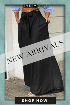 Elegant Lace-up High Waist Wide Leg Pants Women's Casual Loose Pocket Denim Trousers Fashion Office Ladies All-match Long Pants Casual Belted Wide Leg Pants For Summer, Casual Summer Wide Leg Belted Pants, Casual Summer Belted Wide Leg Pants, Belted Wide Leg Pants For Summer, Summer Wide Leg Belted Pants, Casual Black Belted Bottoms, Wide-leg Denim Bottoms With Hip Pockets, Denim Blue Full-length Pants With Hip Pockets, Denim Blue Full-length Bottoms With Hip Pockets