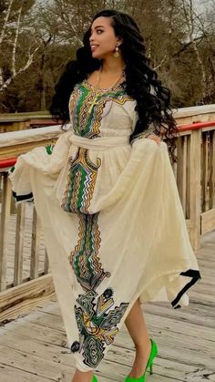 Gonder Amhara mesobewerk tilf dress Habesha Clothes, Eritrean Clothing, African Inspired Wedding, Eritrean Dress, Kitenge Dress, Ethiopian Wedding, Ethiopian Clothing, Habesha Dress, Ethiopian Traditional Dress