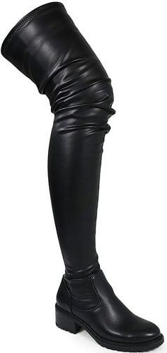 Chuncky Heel Thigh high boots in stretchy PU Model measurements, height and weight located in size chartModel wearing 4" heelsOrder ships within 24-48 hours or sooner (Monday-Friday) Casual Beach Wear, Thigh Boot, 4 Inch Heels, Black 7, Thigh High Boots, Shop Swimwear, New Arrival Dress, Height And Weight, Thigh High