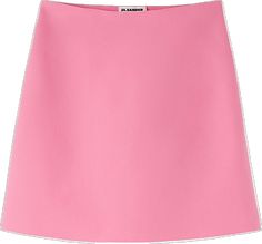 Mini Skirt Pink, Jil Sander, Sanders, Mini Skirt, A Line, Mini Skirts, High Waisted, Skirt, Pink