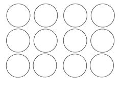 six circles are shown in black and white, with one circle on the top right side