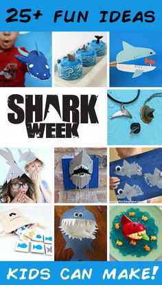 shark week activities and crafts for kids to make