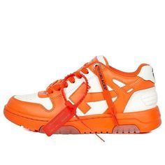 (WMNS) OFF-WHITE Out Of Office Low-Sneakers White/Orange OWIA259R21LEA0012501 (SNKR/Skate/Low Top/Women's/Non-Slip/Wear-resistant/Shock-absorbing) Off White Out Of Office, Out Of Office, Marathon Running Shoes, Running Shoes Sneakers, Low Sneakers, White Out, Sneakers White, Low Top, Running Shoes