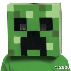 What an iconic mask! This Minecraft Creeper Halloween costume accessory is an easily recognizable ensemble on its own. Add your own shirt or wear the mask ... Minecraft Creeper Halloween Costume, Minecraft Mask, Creeper Costume, Rumah Minecraft Sederhana, Creeper Minecraft, Halloween Costume Mask, The Creeper, Party Expert, Children's Mask