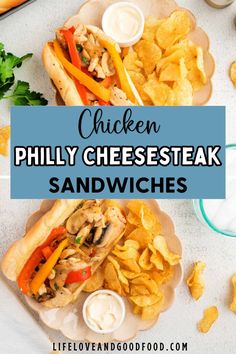 Swap shaved beef for juicy sliced chicken breast in these Chicken Philly Cheesesteak Sandwiches for guilt-free goodness! The tender chicken, melty provolone cheese, sautéed onions, simple seasoning blend, mushrooms, and colorful bell peppers make an irresistible flavor combination. Trust me—you won’t miss the fatty beef of a traditional cheesesteak!