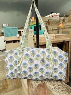 Cotton Quilted block print weekend bags 100% cotton fabric SIZE: medium : 16" x 8" x 8 " large : 18" x 9" x 9 Big Size :20" x 10" x 10" the bags feature two pockets each on the outside :Color : Assorted & We Have More Color please Send me massage  : Quilted Padding great for weekend getaways, beach trips and as carry on bags while travelling Ask me for custom orders, personalized pouches or wholesale CARE: Machine wash separately in cold water Rectangular Cotton Weekender Bag For Travel, Rectangular Cotton Duffle Bag For Travel, Rectangular Cotton Bag For Vacation, Cotton Rectangular Duffle Bag For Everyday Use, Rectangular Cotton Duffle Bag For Everyday Use, Rectangular Cotton Weekender Bag For Daily Use, Rectangular Cotton Bags For Vacation, Rectangular Cotton Travel Bag For Everyday Use, Square Cotton Vacation Bag