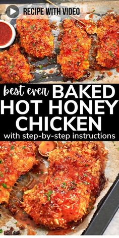 the best oven baked hot honey chicken with step - by - step instructions on how to make it