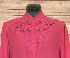 Summer Shirt, Cute Shirt, Cute Top, Pink Shirt, 80s Blouse, Pink Shirt Women's, Blouson, Vintage Shi Cheap Vintage Pink Shirt, Cheap 90s Style Pink Shirt, Cheap Retro Pink Shirt, Vintage Shirt Women, 80s Blouse, 80s Clothing, Office Blouse, Beautiful Floral Dresses, 80s Outfit