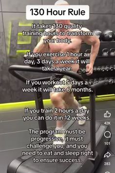 an image of a man on a treadmill with the text, 10 hour run