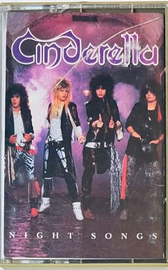 the cover art for cinderella's nightsongs, featuring four female rockers