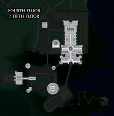 the floor plan for fourth floor, fifth floor and third floor is outlined in white