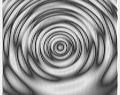 an abstract black and white image with wavy lines in the shape of a spiral, vintage line drawing or engraving illustration