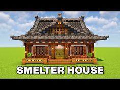 Japanese Smelter House | Minecraft Tutorial - YouTube Small Japanese Style Minecraft House, Japanese Blacksmith Minecraft, Chinese House Minecraft, China Town Minecraft, Japanese House Interior Minecraft, Minecraft Japanese House Tutorial, Japanese Style House Minecraft, Traditional Japanese Minecraft House, Minecraft Japanese Builds Tutorial