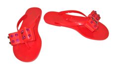 Kate Spade Francy Jelly Flip Flops 7 Women Red Thong Sandals Crystal Bow Jelly Flip Flops, Red Jelly, Tie Sandals, Jelly Sandals, Thong Sandals, Bow Tie, Women's Shoes Sandals, Jelly, Flip Flops