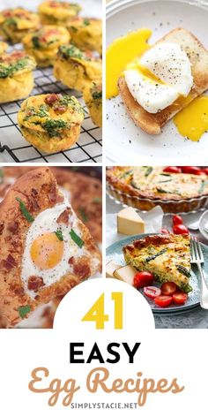 four easy egg recipes for breakfast and brunch