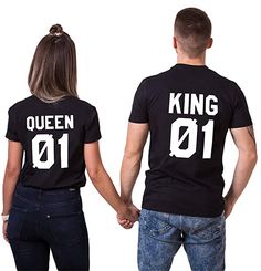 Bonnie And Clyde Shirts, T Shirt King, Babe Shirt, Anniversary Shirt, Bonnie Clyde, Queen Tshirt, Queen Shirts, Couple Tshirts, King And Queen