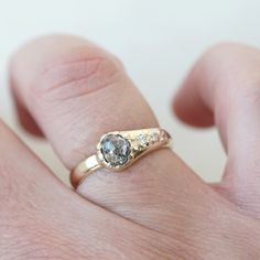 Heart shaped salt and pepper diamond Proposal Pear-shaped Rose Cut Diamond Ring, Teardrop Rose Cut Diamond Proposal Ring, Marriage Rings, Salt And Pepper Diamond Ring, Pepper Diamond Ring, Salt Pepper Diamond, Marriage Ring, Alternative Engagement Ring, Alternative Bridal