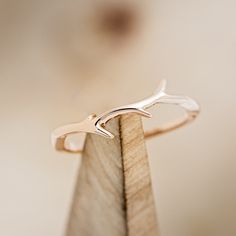 IN-STOCK! Ships In 1-2 Weeks Instead of 6-8 Weeks! *Please note that if you are purchasing... Deer Ring, Deer Rings, Antler Jewelry, Wood Wedding Band, Antler Ring, Staghead Designs, Our Engagement, Stacking Bands, Colored Stone