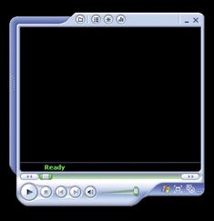 an image of a computer screen with the words ready on it's left side