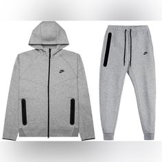 Worn Once, Perfect Condition Nike Tech Fleece Outfit Men, Nike Sets, Pikachu Hoodie, Nike Clothes Mens, Fleece Outfit, Nike Set, Nike Sportswear Tech Fleece, Nike Model, Joggers Set