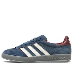 adidas originals Gazelle Indoor 'Navy White' ID1008 - KICKS CREW Adidas Gazelle Indoor, Adidas Originals Gazelle, Limited Edition Sneakers, Adidas Gazelle, The Gray, Sneaker Collection, Sport Sneakers, Blue Suede, Navy White