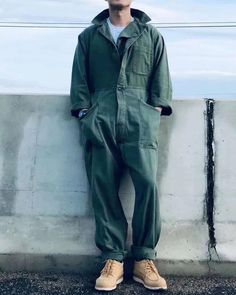 Mens Coveralls, Men Jumpsuit, Overalls Outfit, Vintage Trousers