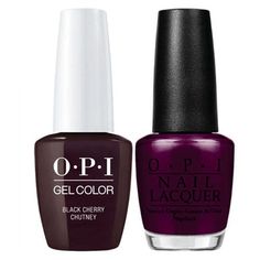 I43 Black Cherry Chutney Gel & Polish Duo by OPI Opi Black Cherry Chutney, Cherry Chutney, Lincoln Park After Dark, Opi Gel Nails, Professional Nail Art, Gel Lacquer, Opi Nail Polish, Lincoln Park, Nail Art Supplies