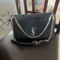 This Is The Large Ysl Sunset Bag In Good Condition, Little Wear And Tear. Selling Because I Barely Use It. Hard To Find / Discontinued Only Make It In Gold Hardware Now Ysl Sunset Bag, Bags Ysl, Saint Laurent Bags, Yves Saint Laurent Bags, Large Bags, Gold Hardware, Yves Saint Laurent, Saint Laurent, Bag Lady