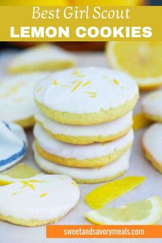 four best girl scout lemon cookies Earthquake Cake Recipes, Magnolia Bakery Banana Pudding, Italian Butter Cookies, Lemon Cookie, Savory Meals, Crispy Cookies, Recipe Sweet, Butter Cookies Recipe, Homemade Butter