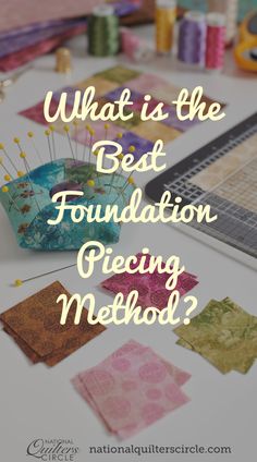 the words what is the best foundation pricing method? on top of sewing supplies and thread