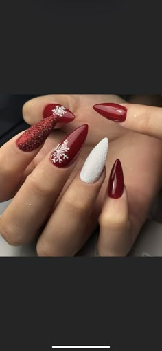 Cute Spring Nails, Winter Nails Acrylic, Christmas Nail Art Designs, Christmas Nails Acrylic, Winter Nail Art, Nails 2020, Winter Nail Designs, Xmas Nails, Christmas Nail Designs