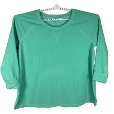 New! Danskin Now 3X/3XG (22W-24W) Women's Mint Green 3/4 Sleeve Sweater was just added to eBay. Check it out! #eBay #eBaySeller Casual Solid Color Tops With 3/4 Sleeves, Solid Color Relaxed Fit Top With 3/4 Sleeves, Fall 3/4 Sleeve Tops For Loungewear, Oversized Green Tops With 3/4 Sleeves, Casual 3/4 Sleeve Loungewear Tops, Green Half Sleeve Tops For Fall, Casual Relaxed Fit Tops With 3/4 Sleeves, Casual Tops With Relaxed Fit And 3/4 Sleeve, Green Stretch Top With 3/4 Sleeves