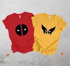 📌Besties Movie shirt, Best Friends Matching, Custom Couple Matching, Cute Deadpool Wolverine Besties Forever, Superhero Best Friends T-Shirt📌 UPGRADE PRINT        This item can be for a name, event, or short phrase you would like to put on your shirt or sweatshirt         back or sleeve. Please clic on this link: https://www.etsy.com/listing/1577755265 📍T-Shirt Comfort Colors 1717📍 📍Sweatshirt Gildan 18000📍 https://woventangleddesign.etsy.com/listing/1745513747 🎆🏷️PRODUCT DESCRIPTION🏷️? Pop Culture Tops For Comic-con And Fan Conventions, Superhero Character Print Tops For Fan Conventions, Red Fan Apparel Tops For Conventions, Superhero Screen Print Tops For Fan Conventions, Red Pop Culture Tops For Fan Conventions, Superhero Crew Neck Top For Fans, Superhero Fan Merchandise Crew Neck Top, Duo Shirts, Deadpool Merch