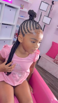 Instagram Kids Valentines Hair Girl Hairstyles Black, Toddler Braids With Heart, Lil Girl Braid Styles, Kids Braids With Heart Design, Little Black Girls Braided Mohawk, Toddler Braided Ponytail With Beads, Kids Style Hair, Baby Girl Hairstyles Curly, Daughter Hairstyles