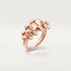 CRB4235300 - Clash de Cartier ring - Rose gold - Cartier Rosé Gold, Gold N, Luxe Jewelry, Cartier Love, Pink Ring, Cartier Ring, Ring Ring, 18k Rose Gold, Pink Gold