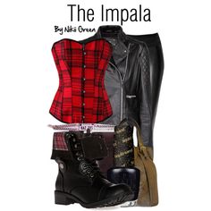 "The Impala" by nikiigsings on Polyvore Impala Supernatural, Supernatural Inspired Outfits, Supernatural Halloween, Supernatural Party, 67 Impala, Supernatural Cosplay, Fitness Shirts