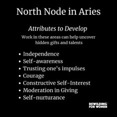 the north nude in aries logo on a black background with white writing and an image of