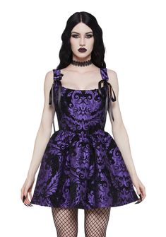 Violet Dress Purple, Purple Goth, Striped Linen Dress, Palm Dress, Joseph Ribkoff Dresses, Corset Mini Dress, Purple Mini Dresses, Round Neck Dresses, Flutter Sleeve Dress