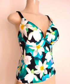 Apron Back Tankini Push Up Underwire Top Open Back Swimsuit, Custom Swimsuits, Underwire Top, Flattering Swimsuits, Underwire Tankini, Best Swimsuits, Short Torso, Swimwear Tankini, Tankini Set