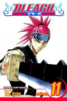 the cover to bleach's vol 11, featuring an anime character with pink hair