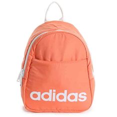 Nylon Top Zip Closure Flat Top Handle With 2½" Drop Shoulder Straps With 15½" Max. Drop Exterior Pockets: 1 Zip Interior Pockets: 1 Zip Mesh 9" L X 4½" W X 11" H Adidas Mini Backpack, Navy Backpack, Soccer Bag, Cinch Sack, Adidas Backpack, Adidas Bags, Grey Backpacks, Pink Backpack, Classic Backpack