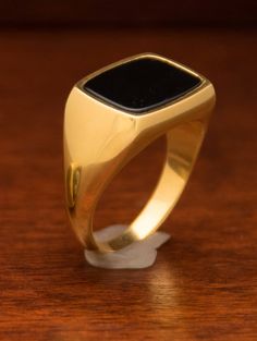 🎁 FREE Worldwide Shipping with DHL & FedEx EXPRESS Assured, fast delivery. ✈ Solid Gold Signet Ring ✪ 18k Man Gold Ring ✪ Personalized Ring ✪ Black Enamel Ring - Cushion Signet Ring ✪ Solid Gold 14k/18k Man Signet Ring - black stone ring Gift for Him ✪ 9k-14k-18k mens ring - GOLD CHEVALIER RING ON SALE 15% OFF USE COUPON on checkout: SUMMER15 🎁 USE IT FOR YOUR PURCHASE NOW ✪ Ring size as preferred, as it is custom created for you. ✪ Rectangle ring shape. More styles available in our shop. Formal Yellow Gold Onyx Rings, Gold Onyx Rings With Polished Finish, Fine Jewelry Yellow Gold Rings With Onyx, Fine Jewelry Yellow Gold Onyx Rings, Formal Onyx Open Ring Jewelry, Onyx Open Ring For Formal Occasions, Formal Gold Onyx Rings, Formal Yellow Gold Rings With Black Enamel, Yellow Gold Onyx Ring