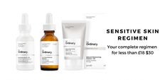 The recommended products by Deciem for people with sensitive skin. The Ordinary Guide, The Ordinary Buffet, The Ordinary Skincare Routine, Ordinary Skincare